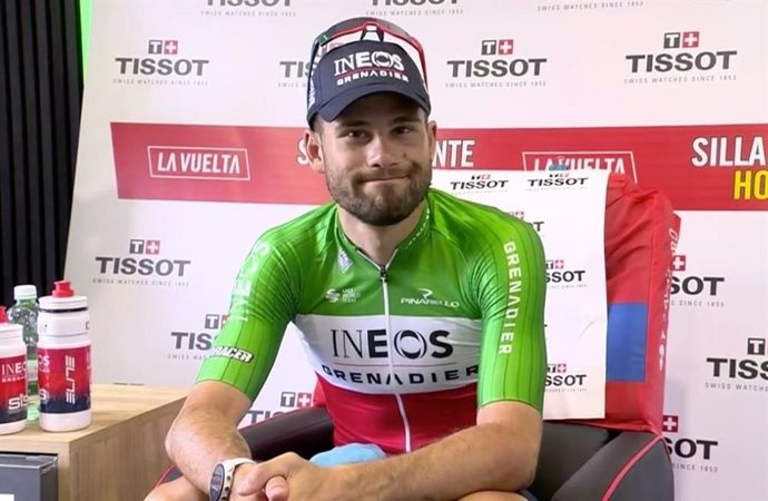 Archivo - El italiano Filippo Ganna en La Vuelta