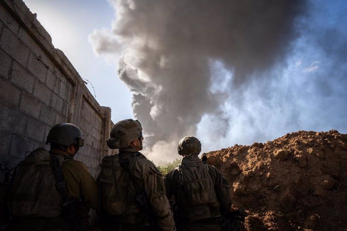 Militares de las Fuerzas Armadas israelíes en la Franja de Gaza