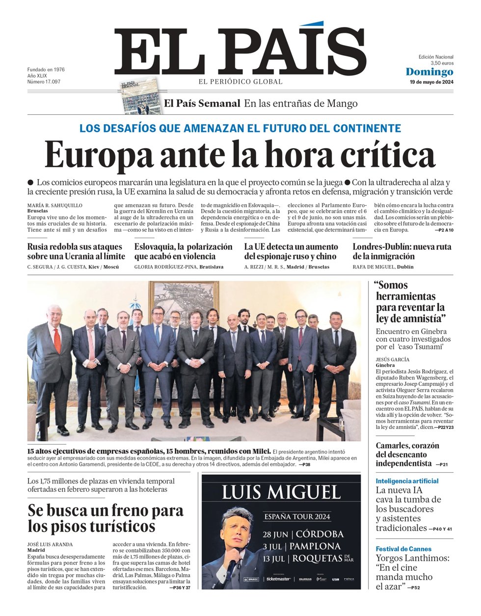 Portada El País