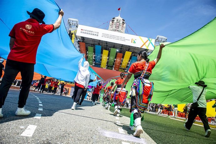 Preparativos en Taipei para la ceremonia de juramento de William Lai como nuevo presidente