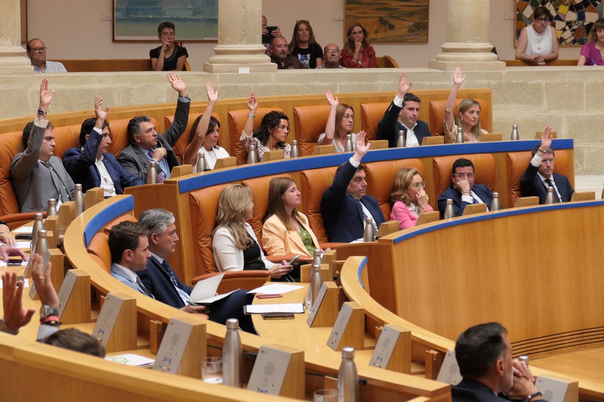 El Pleno del Parlamento riojano abordará el jueves 15 modificaciones legislativas a través de una Proposición de Ley