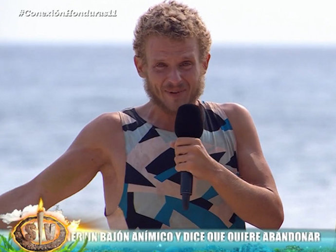 Arkano durante la emisión de 'Supervivientes'.