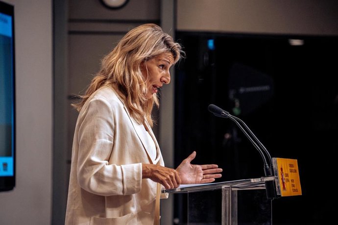 La vicepresidenta segunda y ministra de Trabajo y Economía Social, Yolanda Díaz