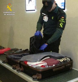 Agente de la Guardia Civil en la operación
