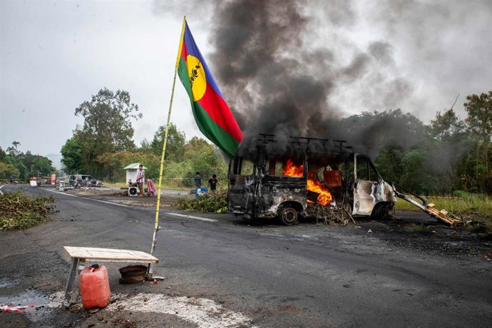 Imagen de archivo de las protestas en Nueva Caledonia. 