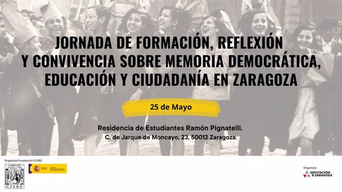 Cartel de presentación de las jornadas del 25 de mayo.