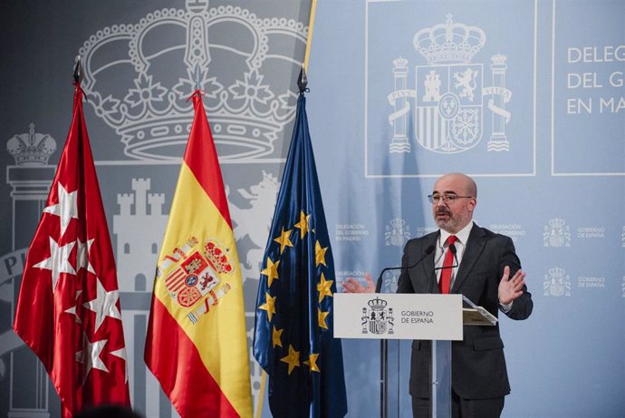 Archivo - El delegado del Gobierno en la Comunidad de Madrid, Francisco Martin, comparece tras la reunión de coordinación sobre los dispositivos de seguridad para los eventos y celebraciones de Navidad, en la Delegación del Gobierno, a 21 de diciembre de 