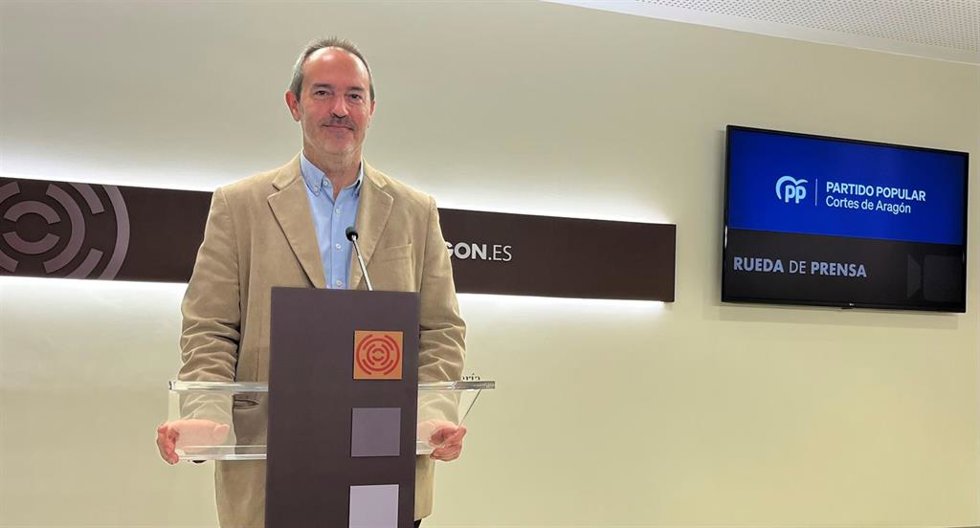 El diputado del PP en las Cortes de Aragón, Juan Pablo Artero.