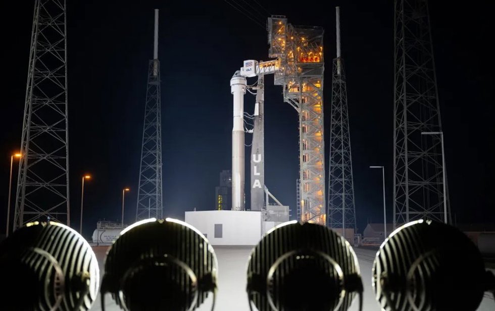 Cohete Atlas V con la nave Starliner en su cúspide