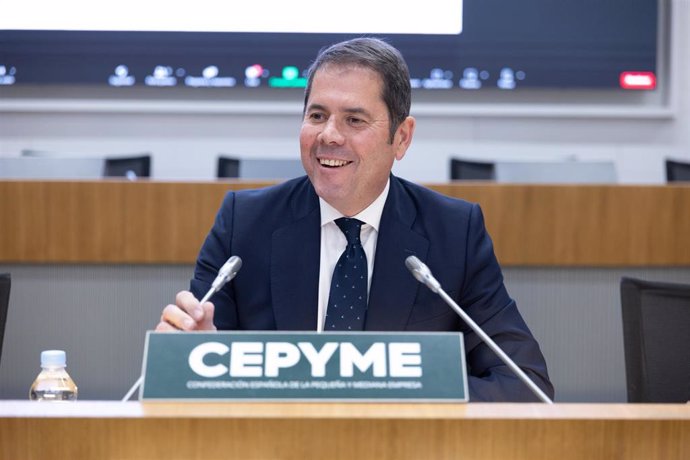 Archivo - El presidente de Cepyme, Gerardo Cuerva, en una imagen de archivo.