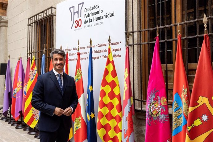 El presidente del Grupo de Ciudades Patrimonio de la Humanidad de España (GCPHE), Luis Yeray Gutiérrez