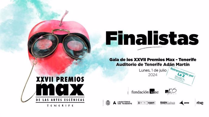 Cartel de premios Max de Artes Escénicas.