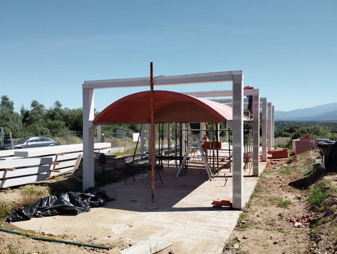 Área de descanso en el yacimiento de Cáparra