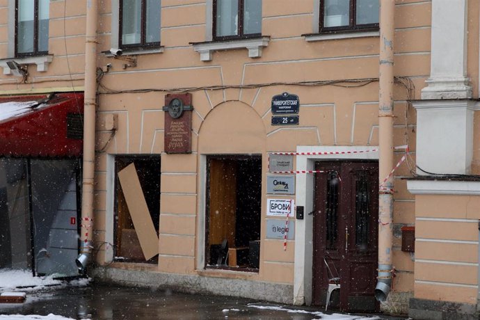 Archivo - Explosión en una cafetería de San Petersburgo en la que murió el bloguero Maxim Fomin