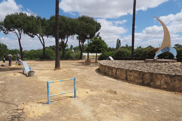 Parque para animales de compañía en Palos de la Frontera (Huelva).