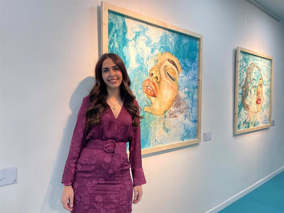 La artista de La Almunia de Doña Godina Cristina Pellicer.