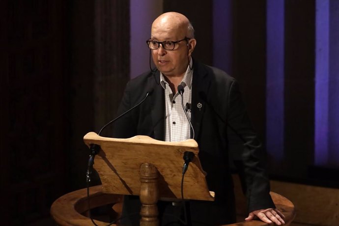 Archivo - March 10, 2023, Mexico City, Mexico: The government's chief negotiator, José Otty Patiño at the closing of the ''Second cycle of negotiations of the peace talks between the Government of Colombia and the National Liberation Army'', in the Old Co