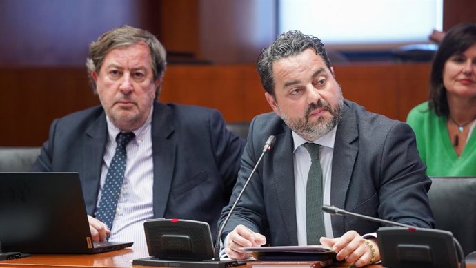 Los diputados de VOX David Arranz y Juan Vidal.