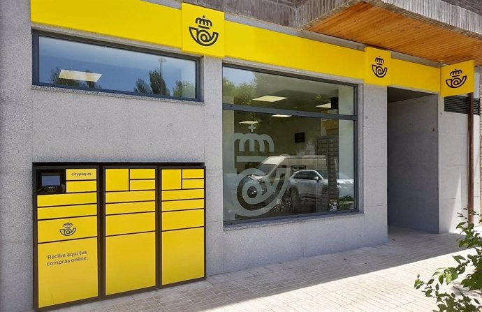 Oficina de Correos en Aínsa (Huesca).