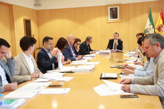 El presidente de la Diputación, Javier Fernández, preside la Junta de Gobierno.