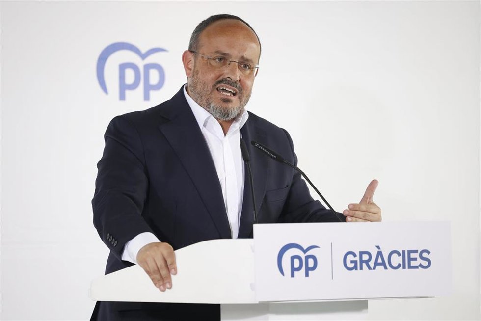 El líder del PP catalán, Alejandro Fernández