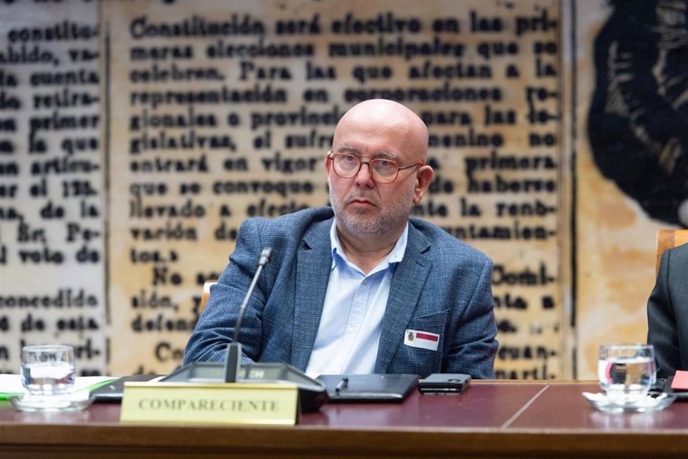 El abogado del expresidente de la Generalitat Carles Puigdemont, Gonzalo Boye, comparece ante la comisión del Senado que está tramitando la proposición de ley de amnistía, a 25 de abril de 2024, en Madrid (España).
