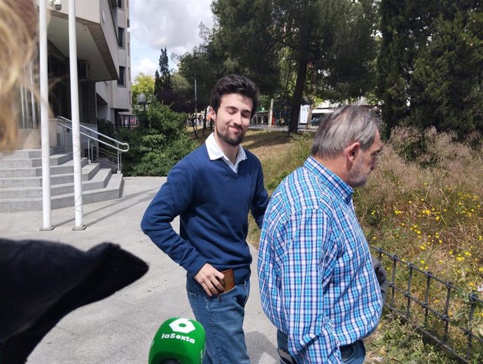 Ivan G., uno de los 'Petazetaz', en los juzgados de Plaza de Castilla