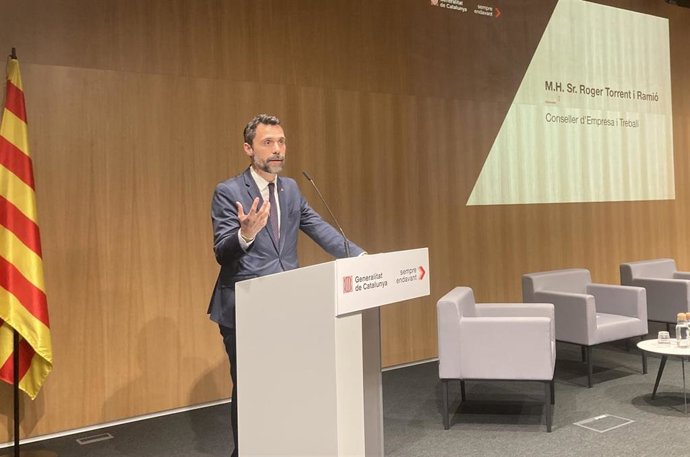 El conseller de Empresa y Trabajo en funciones, Roger Torrent.