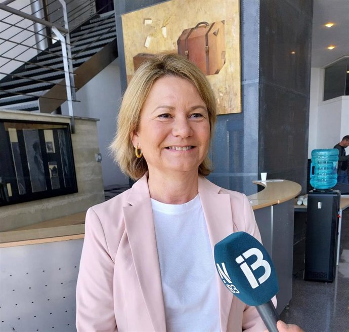 Archivo - La portavoz del Partido Popular en el Consell de Mallorca, Núria Riera.