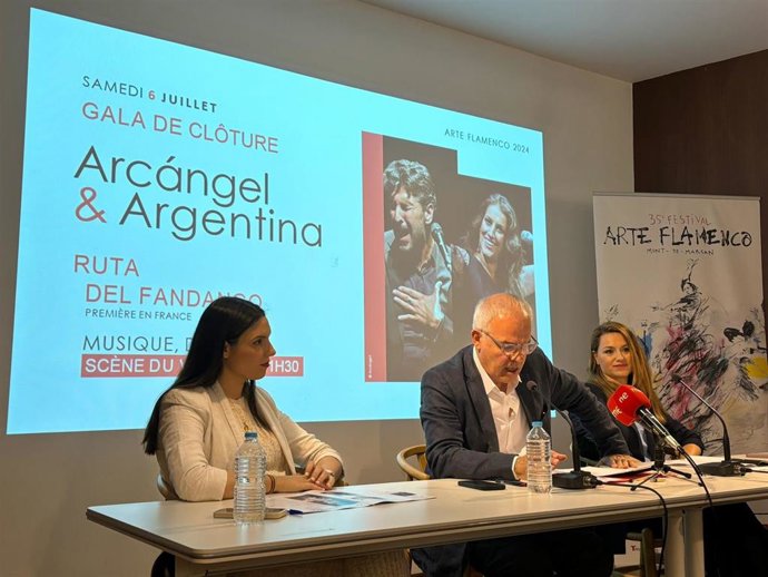 Presentación de 'La Ruta del Fandango de Huelva', uno de las citas de la  35 edición del Festival Arte Flamenco que se celebrará en Mont-de-Marsan (Francia).