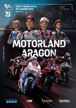 Cartel del Gran Premio GoPro de Aragón.