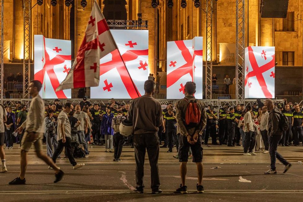 Protestas en Tiflis por la aprobación de la ley de agentes extranjeros