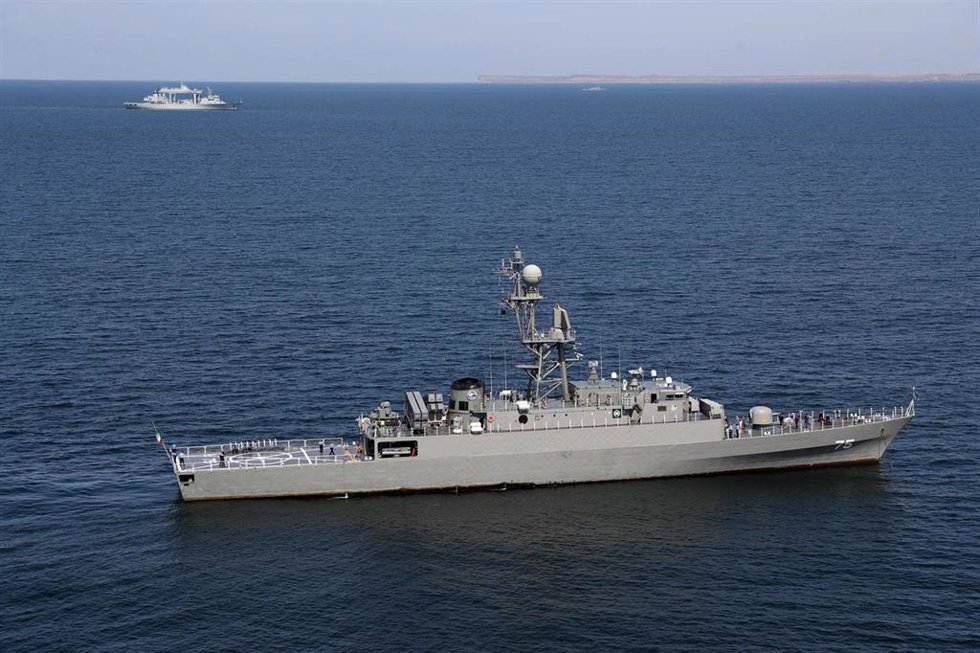 Archivo - March 12, 2024, Undefined, Iran: The Islamic Republic of Iran Navy frigate IRIS Dena (75) at sea during the ''Maritime Security Belt 2024'' combined naval exercise between Iran, Russia, and China in the Gulf of Oman. Iran has stepped up its mi
