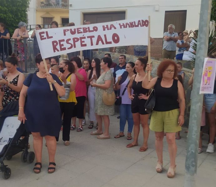 Archivo - Protesta en Algàmitas por el resultado de la sesión de investidura