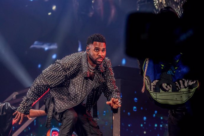 Archivo - Arxiu - El cantant Jason Derulo durant el seu concert al WiZink Center.