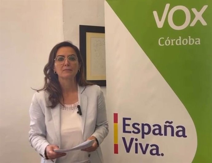 La portavoz de Vox en la Diputación de Córdoba, Yolanda Almagro.