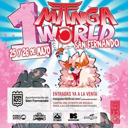 Cartel del Manga World San Fernando.