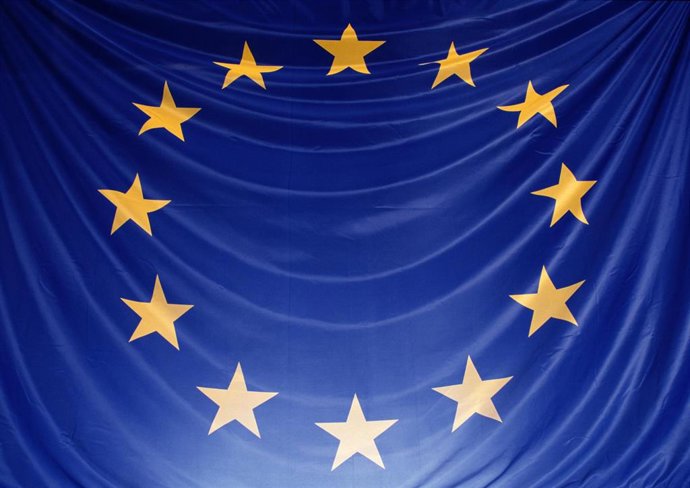 Bandera de la Unión Europea (UE).