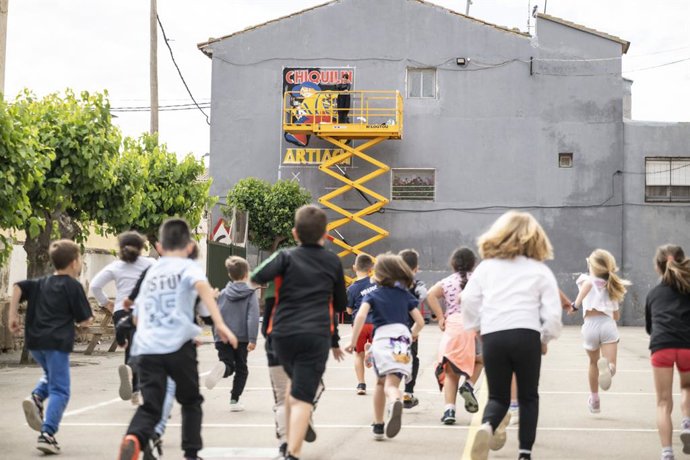 Recreación de un cartel antiguo de Chiquilín en Quinto (Zaragoza).