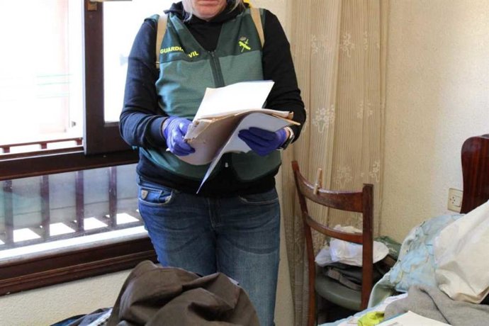 Imagen de la operación de la Guardia Civil