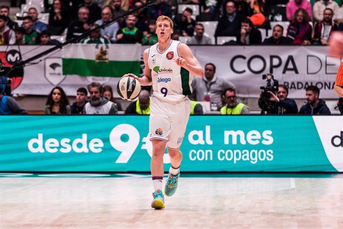 Archivo - Alberto Díaz, durante un partido del Unicaja.