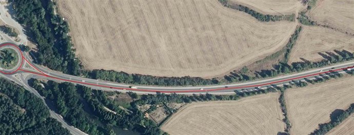 Carretera PA-30 a la altura del kilómetro 11.