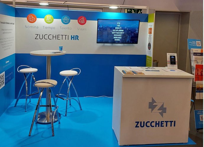 Stand de Zucchetti Spain en el Congreso Factor Humano 2024.