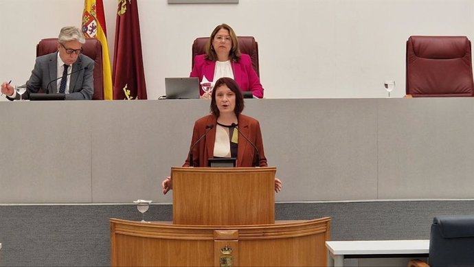 La diputada de Podemos-Izquierda Unida-Alianza Verde (Podemos-IU-AV), María Marín
