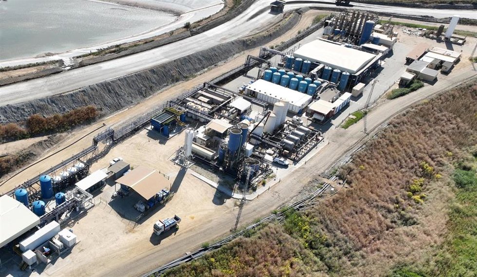 Planta permanente de tratamiento de aguas del complejo minero de Cobre las Cruces