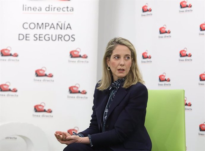 Archivo - La directora de Motor y Transformación Digital Línea Directa, Patricia Ayuela participa en una jornada sobre transformación digital, a 19 de abril de 2021, en Tres Cantos, Madrid, (España).