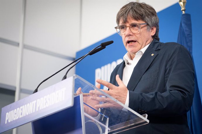 L'expresident de la Generalitat i líder de Junts+, Carles Puigdemont