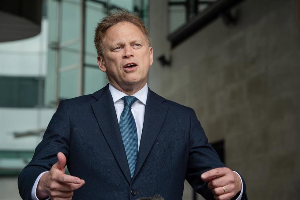 El ministro de Defensa de Reino Unido, Grant Shapps.