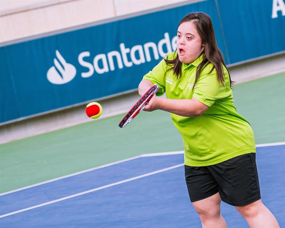 Una de las participantes en el programa 'Más Que Tenis' de la Fundación Rafa Nadal