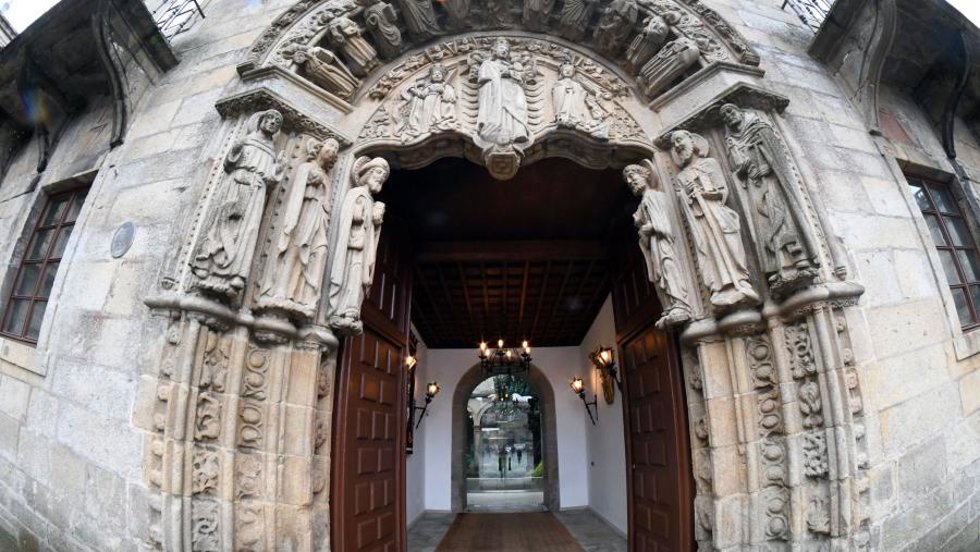 Rectorado de la Universidade de Santiago de Compostela (USC), en el Pazo de Fonseca.